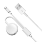 Preview: iPhone & Apple Watch 2in 1 Ladekabel Lightning + Magnetisch / USB