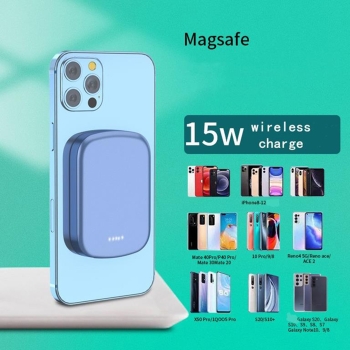 Mag-Safe Wireless Magnet Power Bank 10000mAh Drahtloses Ladegerät für iPhone grün