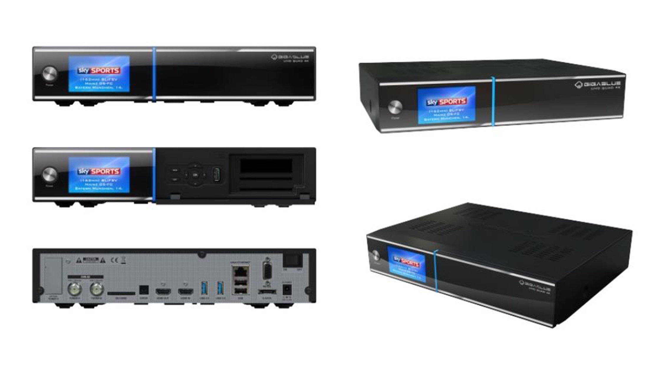 GigaBlue UHD Quad 4K 2xDVB-S2 FBC & Dual DVB-S2x Tuner v.2
