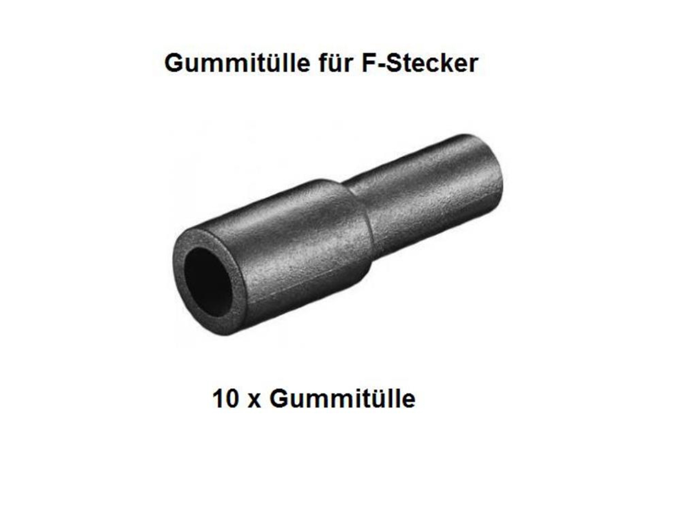 10x Gummitülle für F-Stecker Wetterschutz Kabeltülle 10er Pack