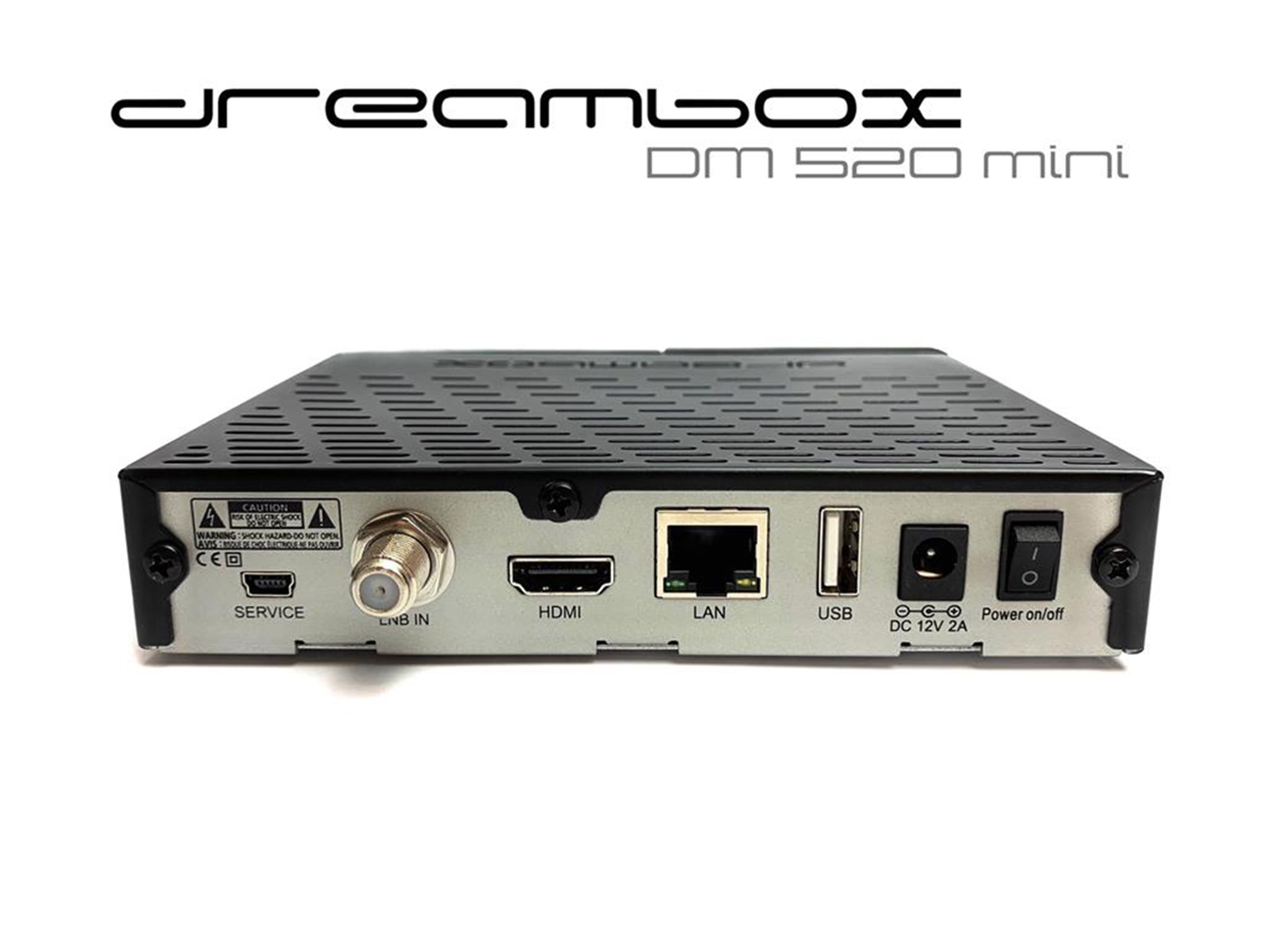 Dreambox DM 520 mini HD 1x DVB-S2 Tuner PVR ready Full HD 1080p H.265 Linux Receiver